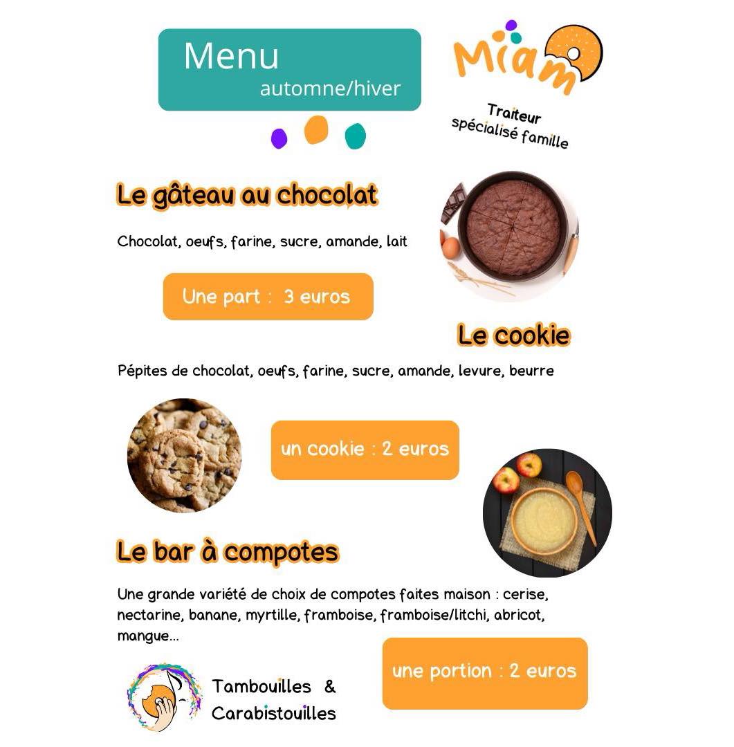 Menu page 3